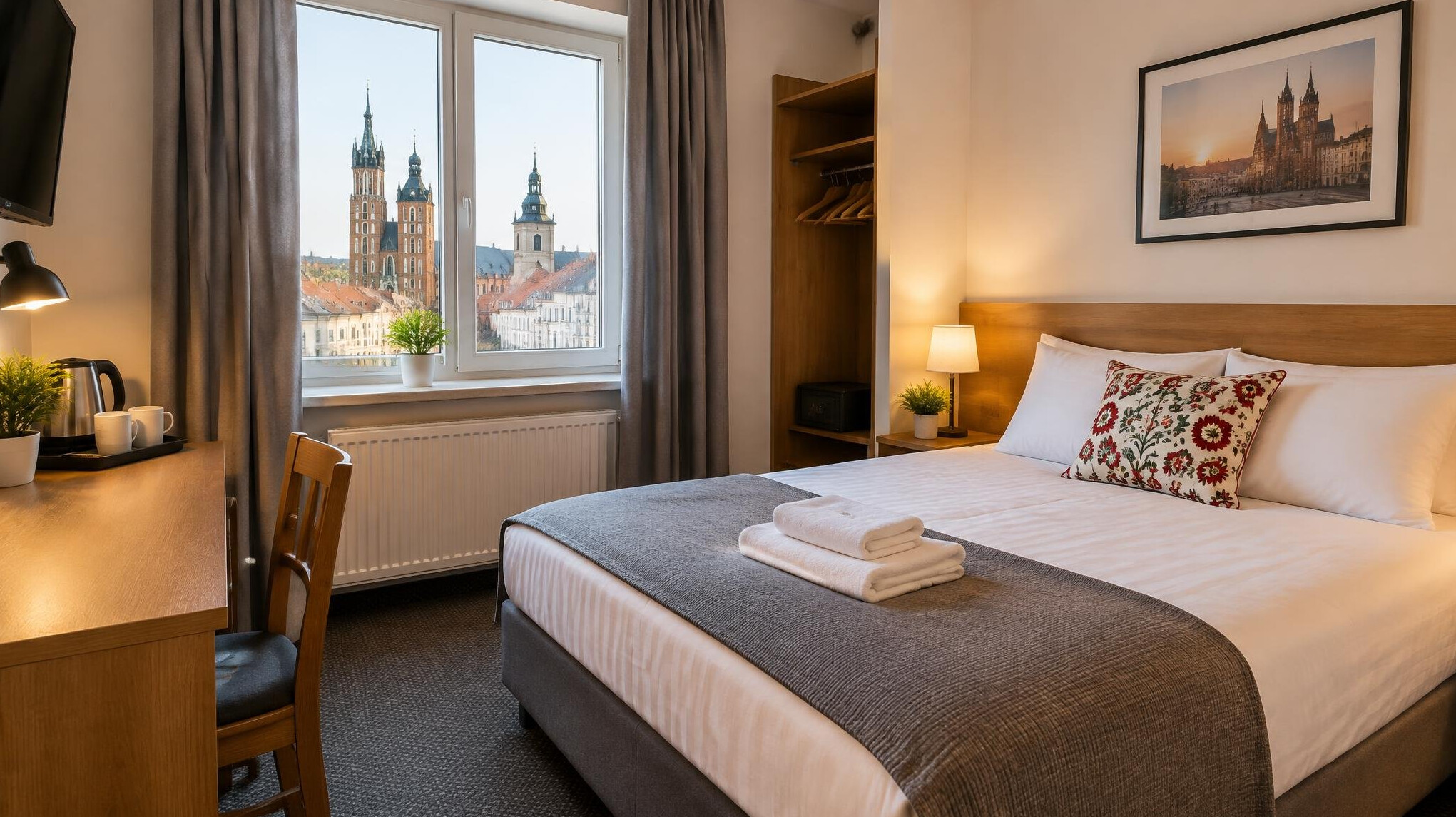 budget hotel room poland