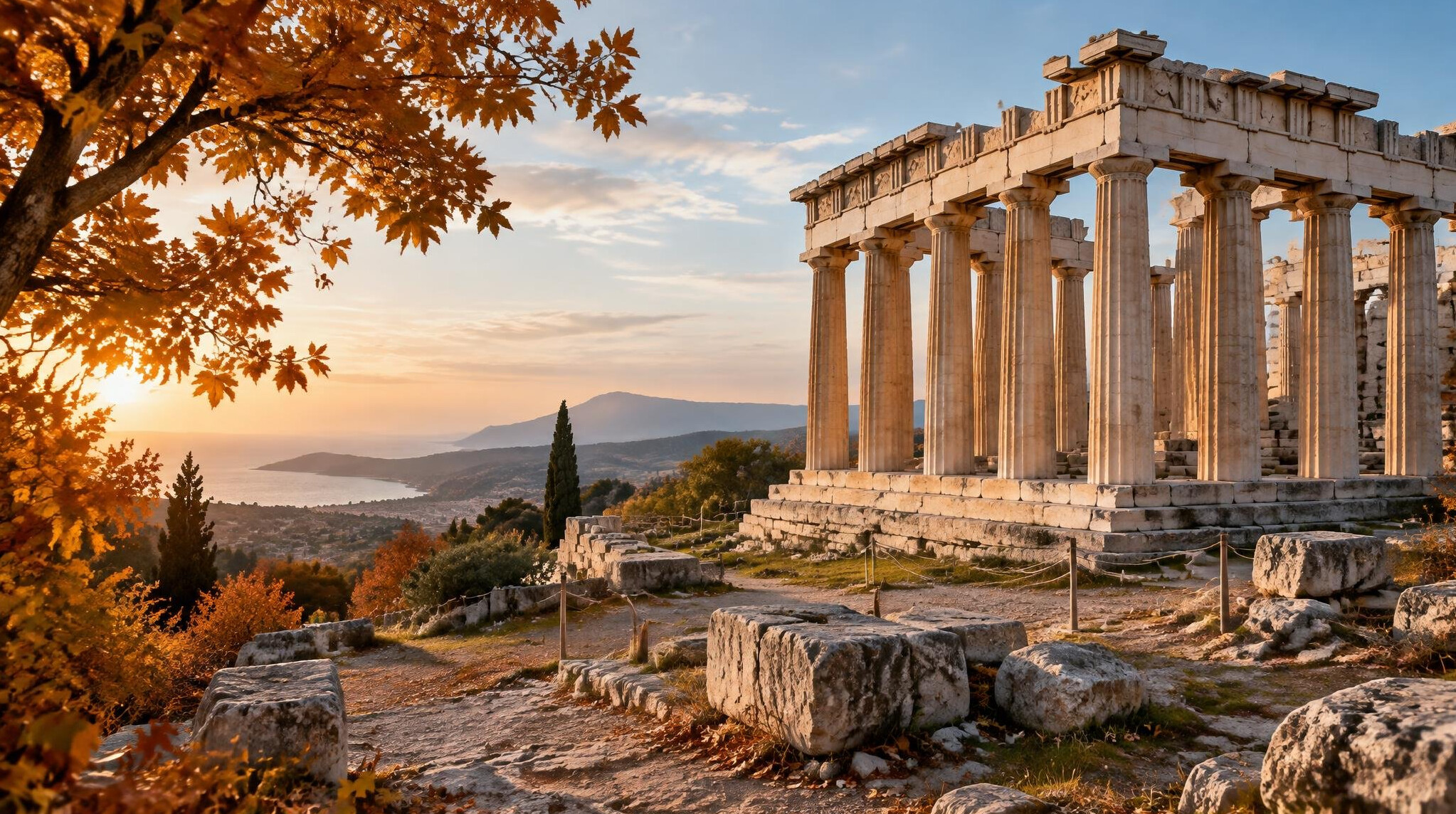 greek ruins without tourists