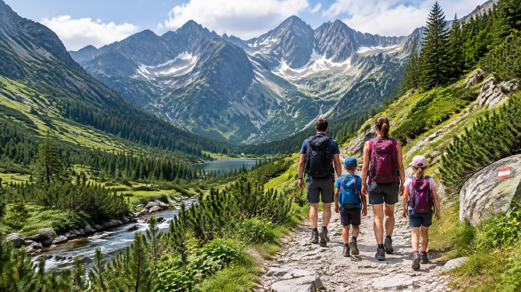 hiking trail in tatras