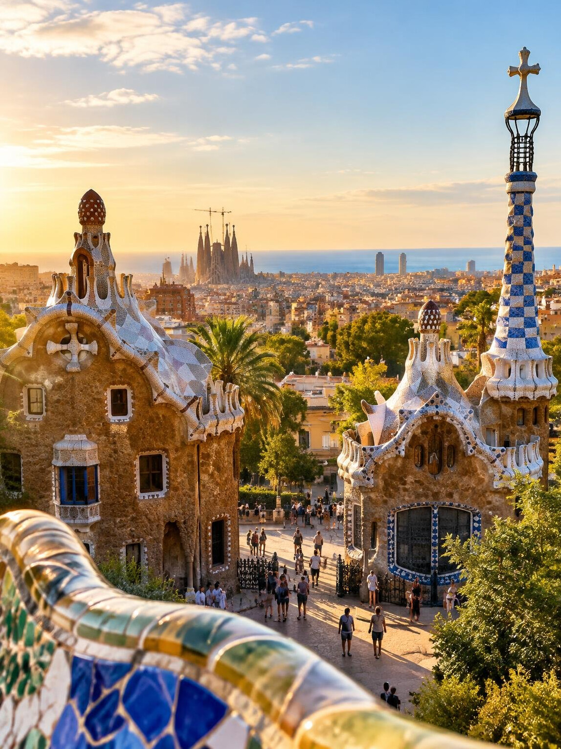 Barcelona architecture and cityscape in Spain